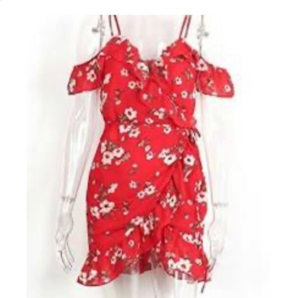 Simple Apparel Floral wrap dress. - Picture 2 of 2